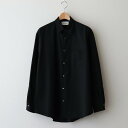 MARKAWARE｜ORGANIC WOOL 2/80 TROPICAL COMFORT FIT SHIRT BLACK A24A-14SH01C