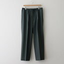 MARKAWAREbORGANIC WOOL 2/80 TROPICAL CLASSIC FIT EASY PANTS #OLIVE [A24A-14PT01C]