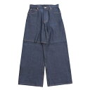 SHOOPbSKIRT WIDE DENIM PANTS #Indigo [SHSS24029]