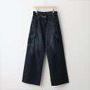 SHOOPbSHAFFER DENIM WIDE PANTS #Washed Black [SHSS24030]