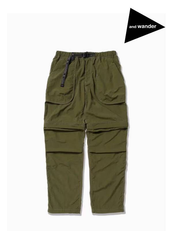 and wander Ah_[bNy taffeta hiker 2way pants #181/d.khaki [4152138] Ny ^t^ nCJ[ 2WaypciYj