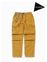 and wander アンドワンダー｜Women's Ny taffeta hiker 2way pants #060/yellow [4152138] Ny タフタ ハイカー 2Wayパンツ（レディース）