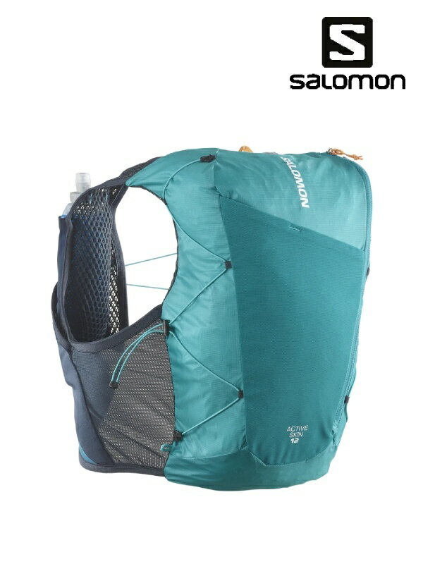 SALOMON TbACTIVE SKIN 12 SET #Tahitian Tide/Carbon/Peacock blue [LC2177700] ANeBuXL12ZbgitXNtj