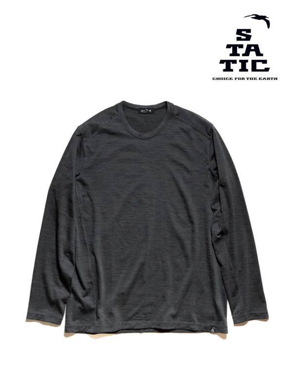 STATIC スタティック｜Frenzy L/S Shirts #Cinder  フレンジー L/S シャツ（ユニセックス）