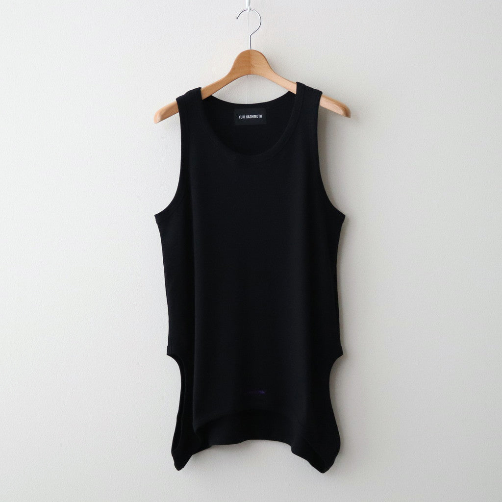 YUKI HASHIMOTObTWIN TANK TOP #BLACK [241-01-0603]