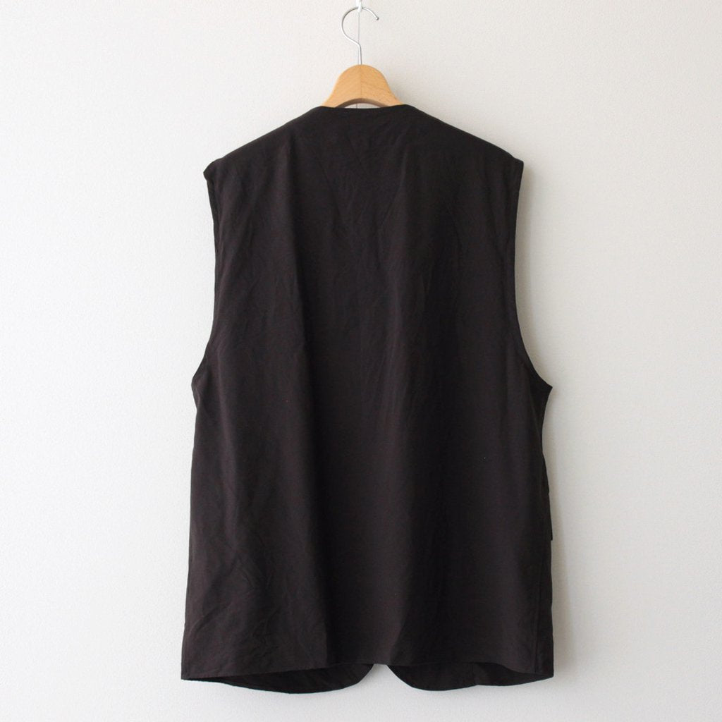 marka｜SAFARI VEST #DARK BROWN [M23B-01BL01A]