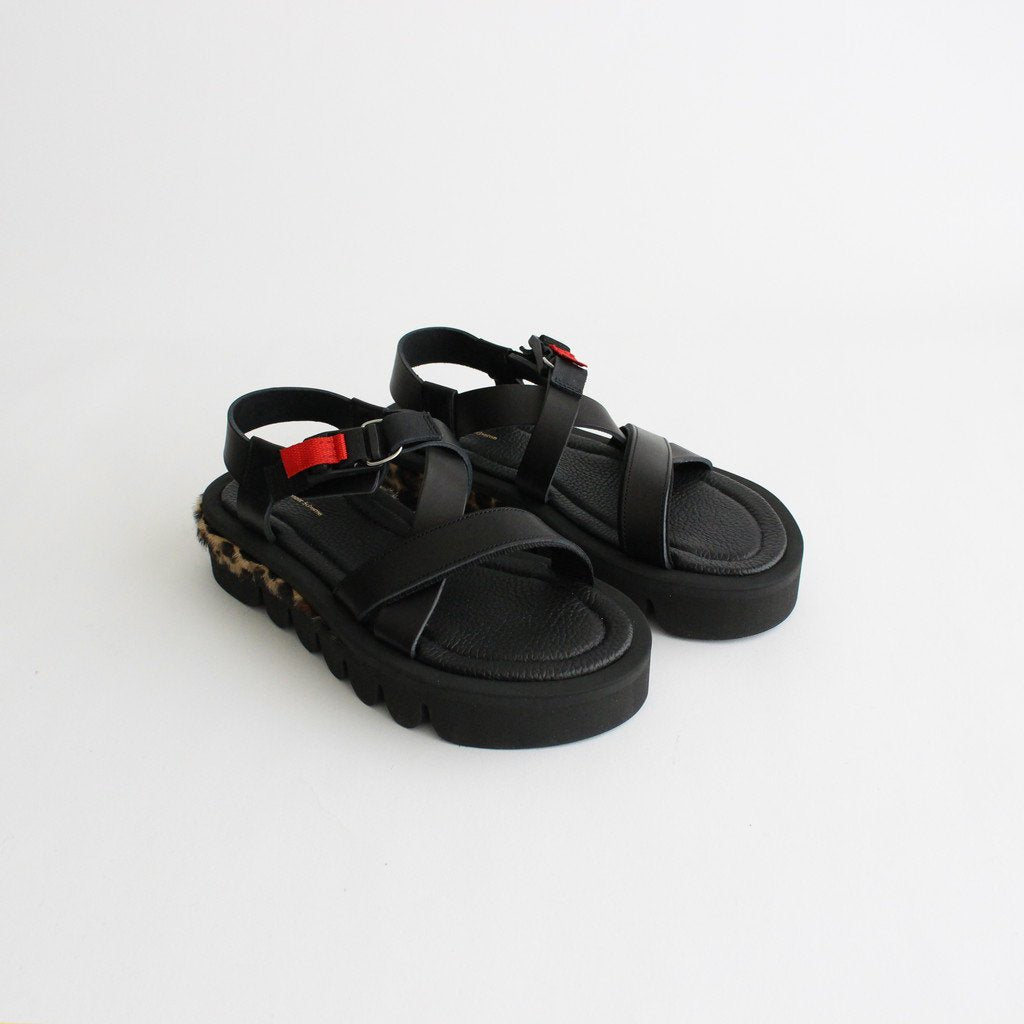 Hender Scheme｜MEADOW SANDAL #BLACK/LEOPARD [RO-S-MDS]