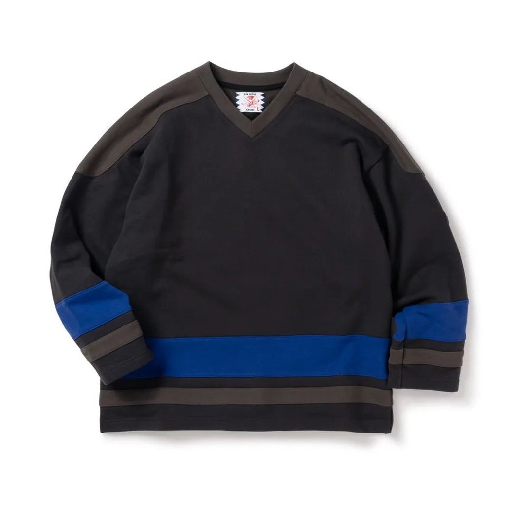 SON OF THE CHEESE｜27 HOCKEY SHIRT #BLACK [SC2420-SW02]