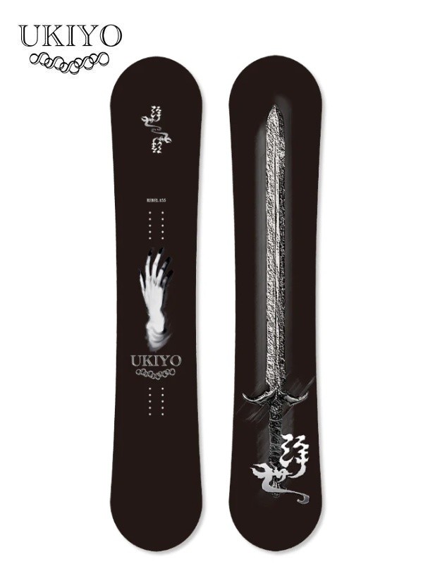 Ukiyo Snowboard �E�L���X�m�[�{�[�h�b24/25���f�� REBEL 155 #BLACK �y��^���i�z ���x��