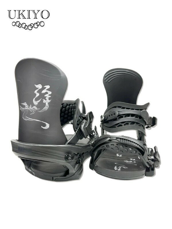 Ukiyo Snowboard �E�L���X�m�[�{�[�h�b24/25���f�� UKIYO x FLUX Bindings #BLACK �E�L�� x �t���b�N�X �R���{�r���f�B���O
