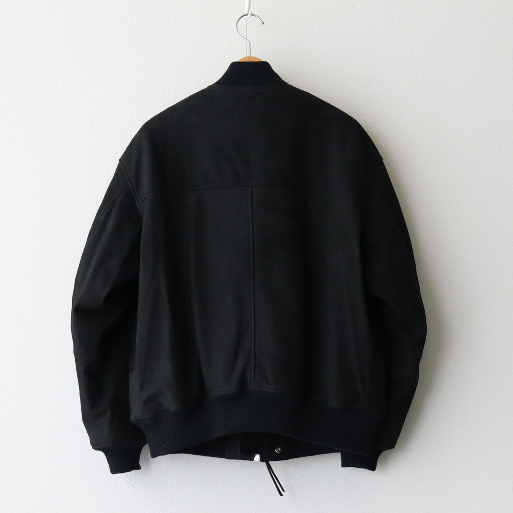 CCU｜BOMBER JACKET #BLACK [SH-50-C-NUBUCK-2]