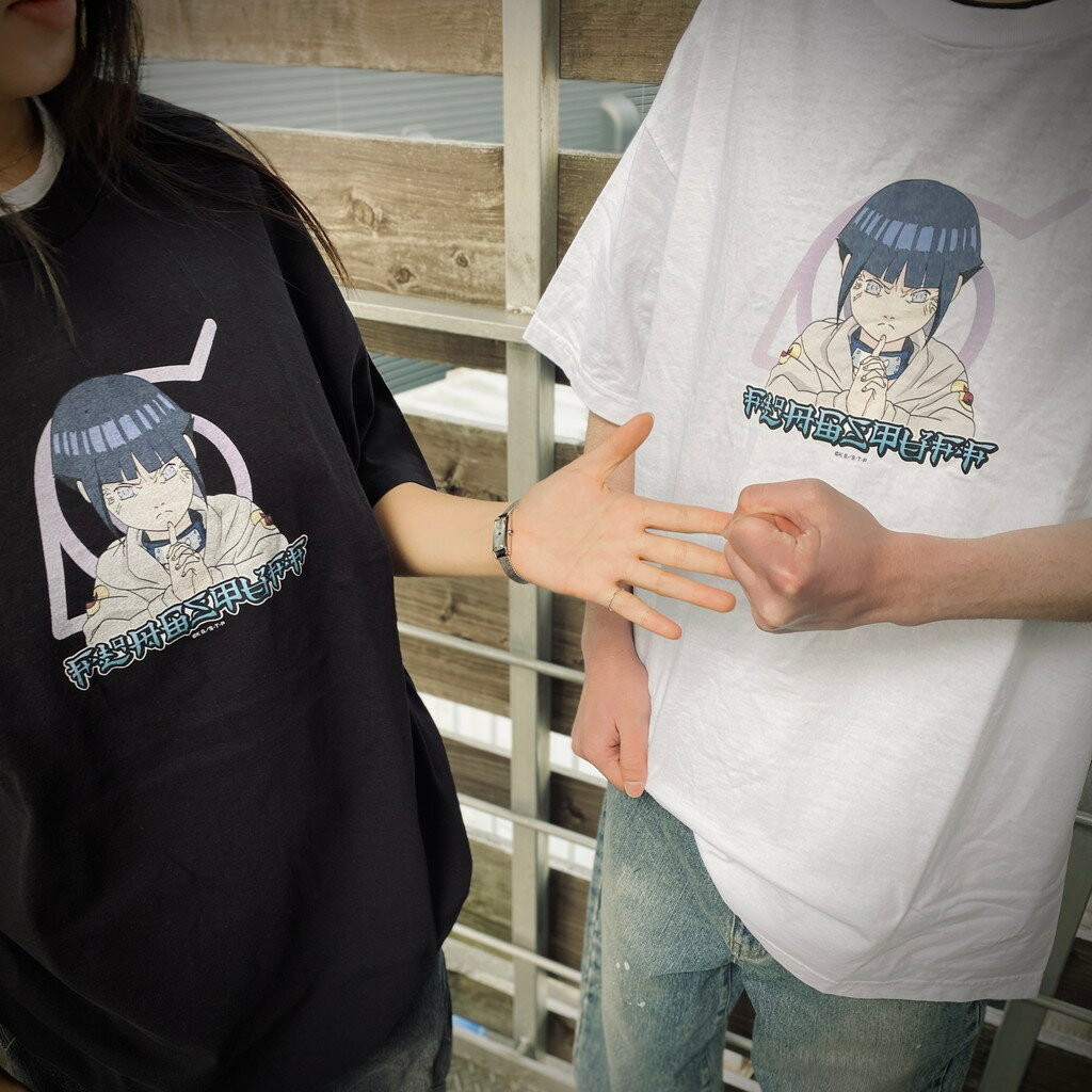 F-LAGSTUF-F｜NARUTO | 「HINATA」 S/S TEE #BLACK [25SS-FSxNARUTO-06 / FS1695]
