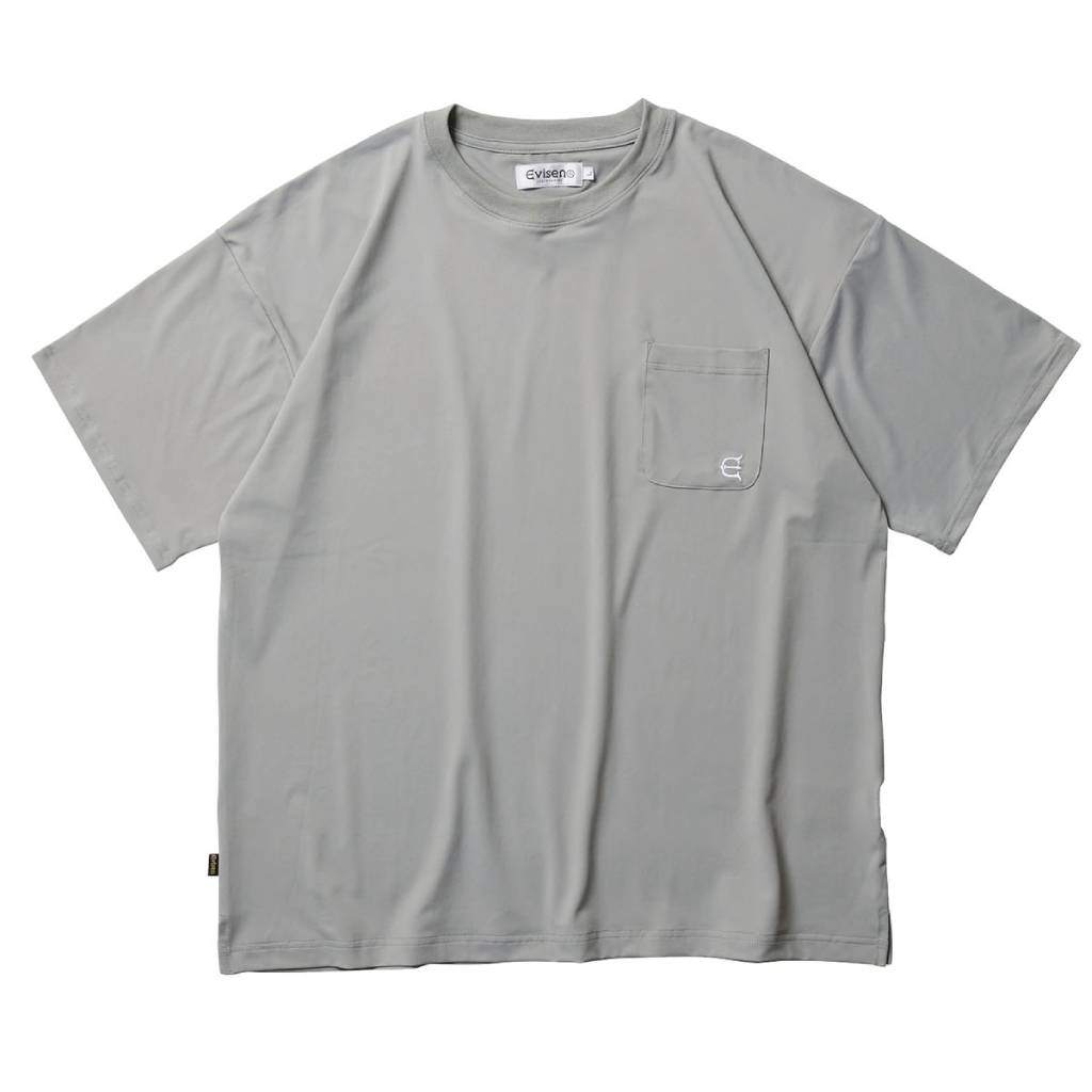 Rakuten - Evisen Skateboards｜STRETCH FIBER POCKET TEE #Grey [25SS-T03]
