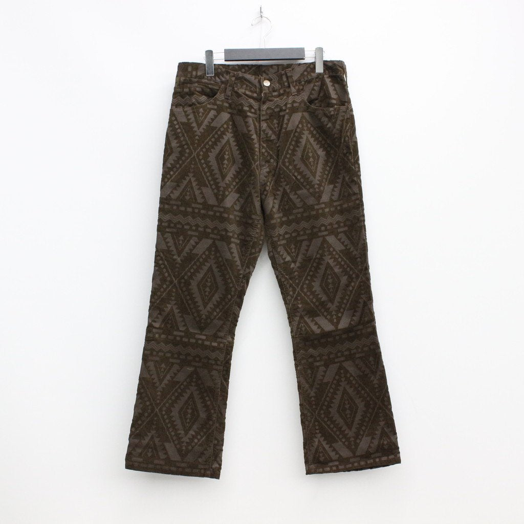 Nasngwam.｜SOUTH FLARE PANTS #NATIVE BROWN [P0413304]