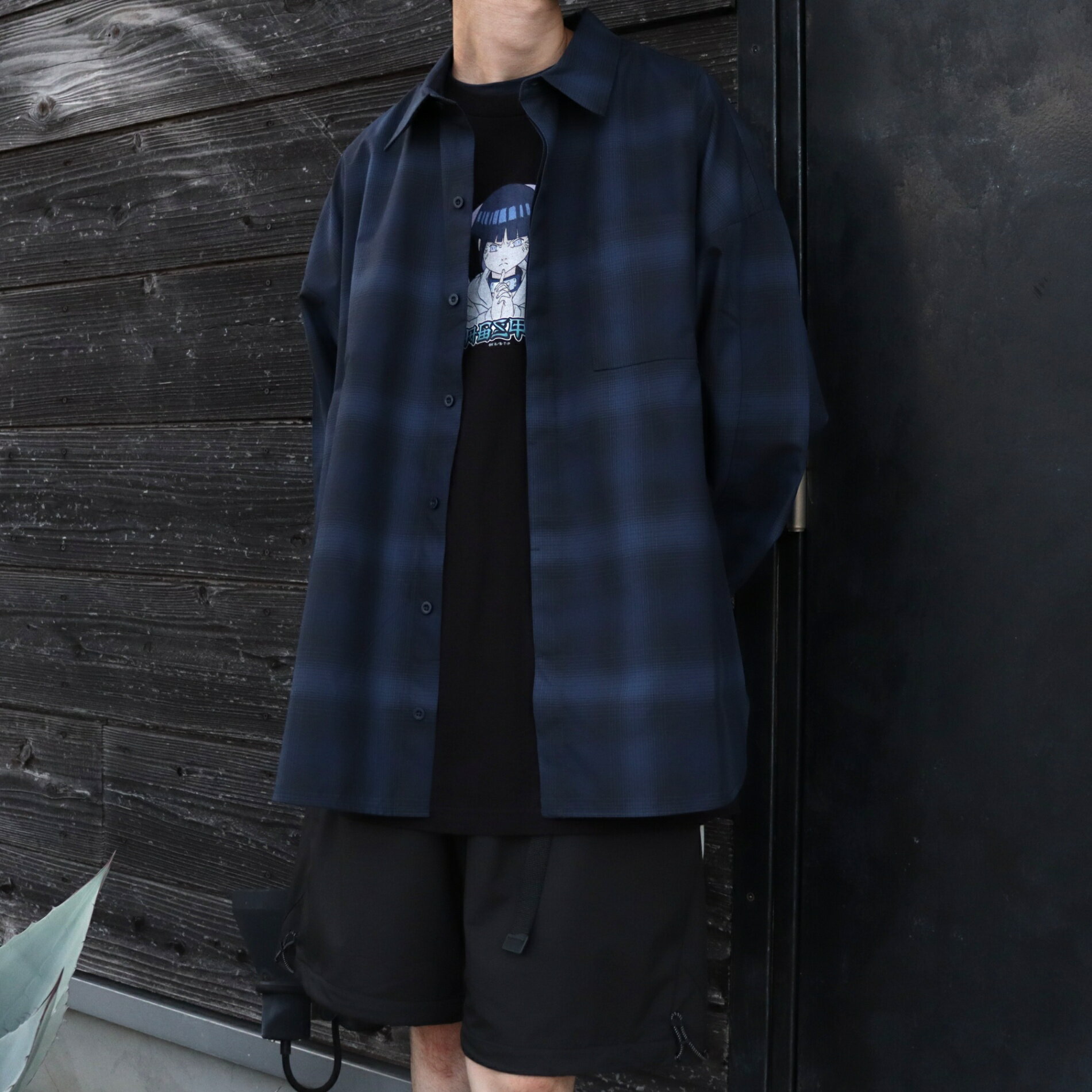 F-LAGSTUF-F｜NARUTO | 「HINATA」 S/S TEE #BLACK [25SS-FSxNARUTO-06 / FS1695]