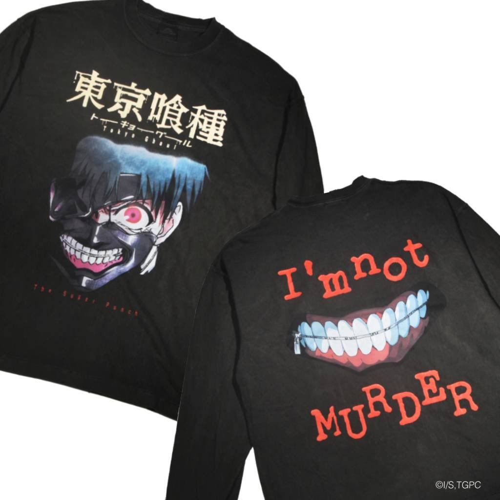 Rakuten - THE SUGAR PUNCH｜東京喰種 | L/S T-Shirt (KANEKI MASK) #BLACK [TTGM25SM002]