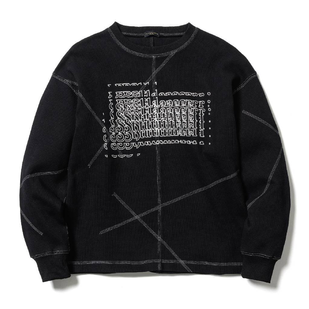 樂天商城 - F-LAGSTUF-F｜「FS」 WAFFLE LS TEE #BLACK [25AW-FS-45 / FS1803]