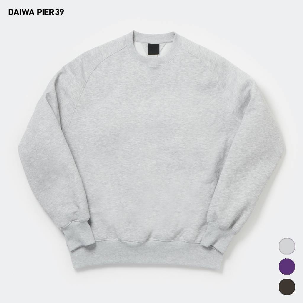 乐天商城 - DAIWA PIER39｜TECH SWEAT CREW FREEDOM SLEEVE #HEATHER GRAY [BE-51025W]