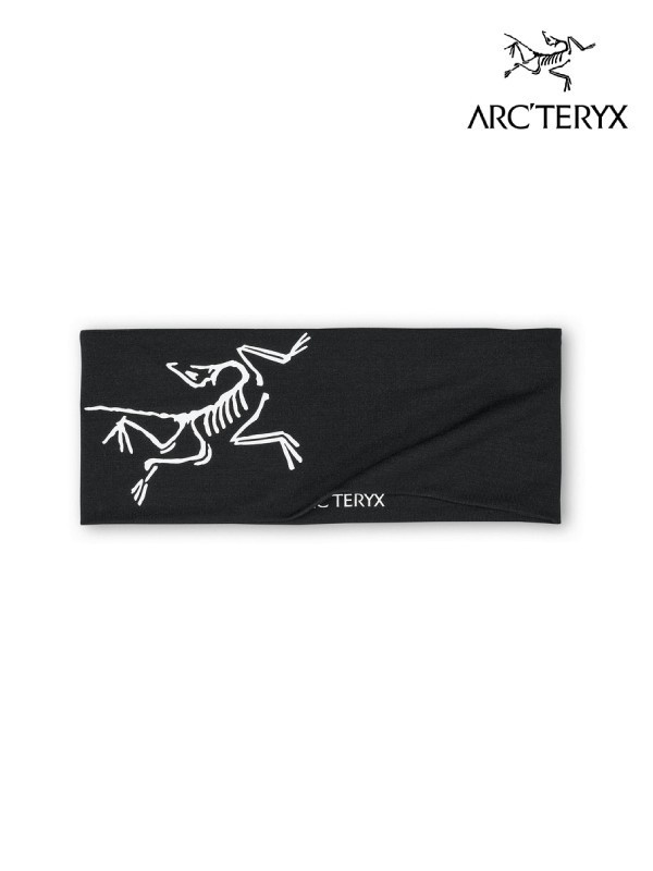 ARC'TERYX アークテリクス｜Satoro Merino Headband #Black / Arctic Silk [X00000949103] サトロ メリノ ヘッドバンド