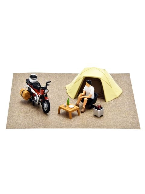 樂天商城 - トミーテック ジオコレ64 #カースナップ30a ソロキャンプ (ホンダ CT125・ハンターカブ付属)