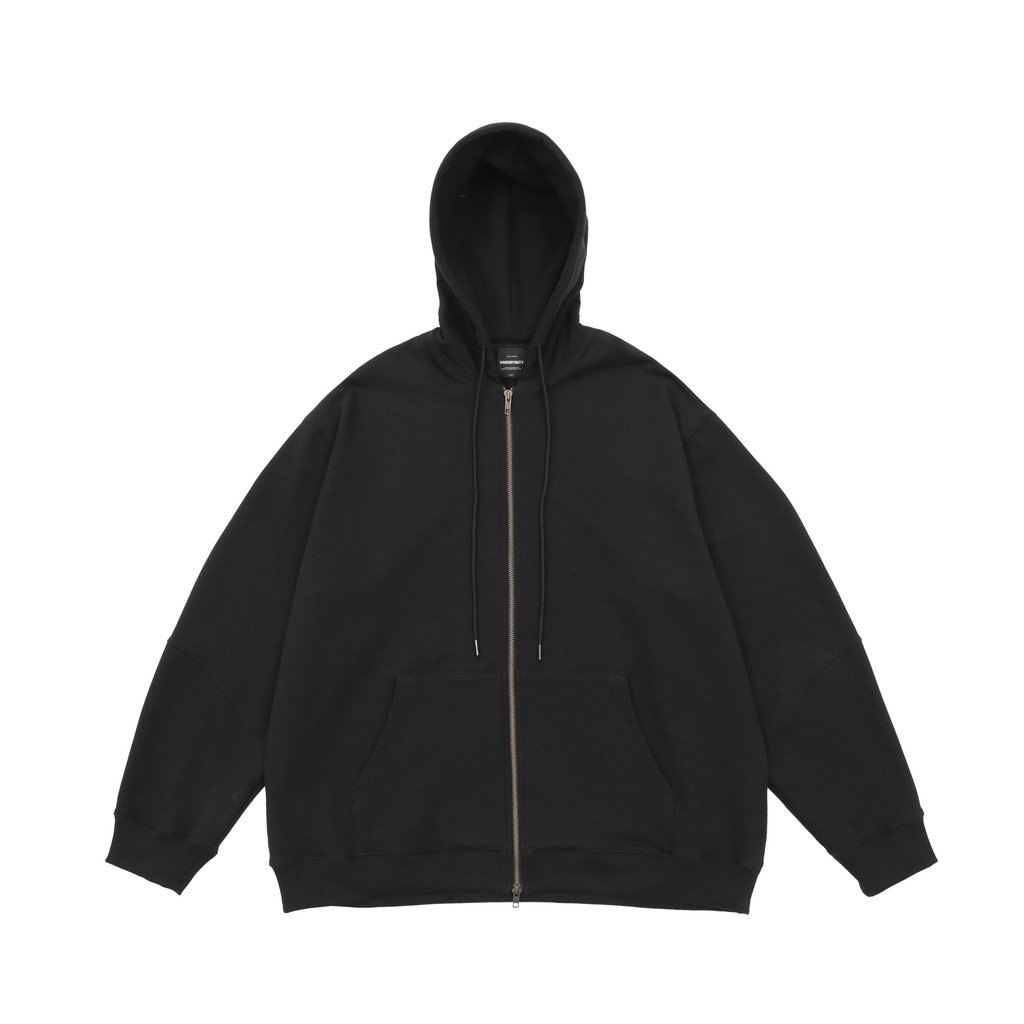 HAVEOFFDUTY｜BIO WASHED EASY HOODIE ZIP UP #BLACK [HOD25AWSWEHZU]
