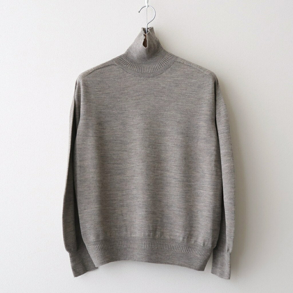 ASEEDONCLOUD｜Seiyakou high-neck knit #Grey beige [252802]