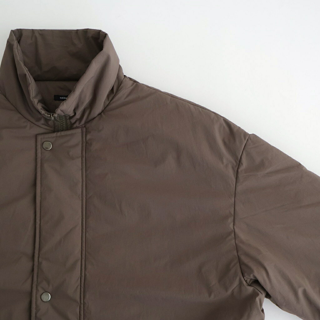 UNIVERSAL TISSU｜ナイロンキルティング(発熱中綿) ステンコート #021 モカ [TS253CO061]