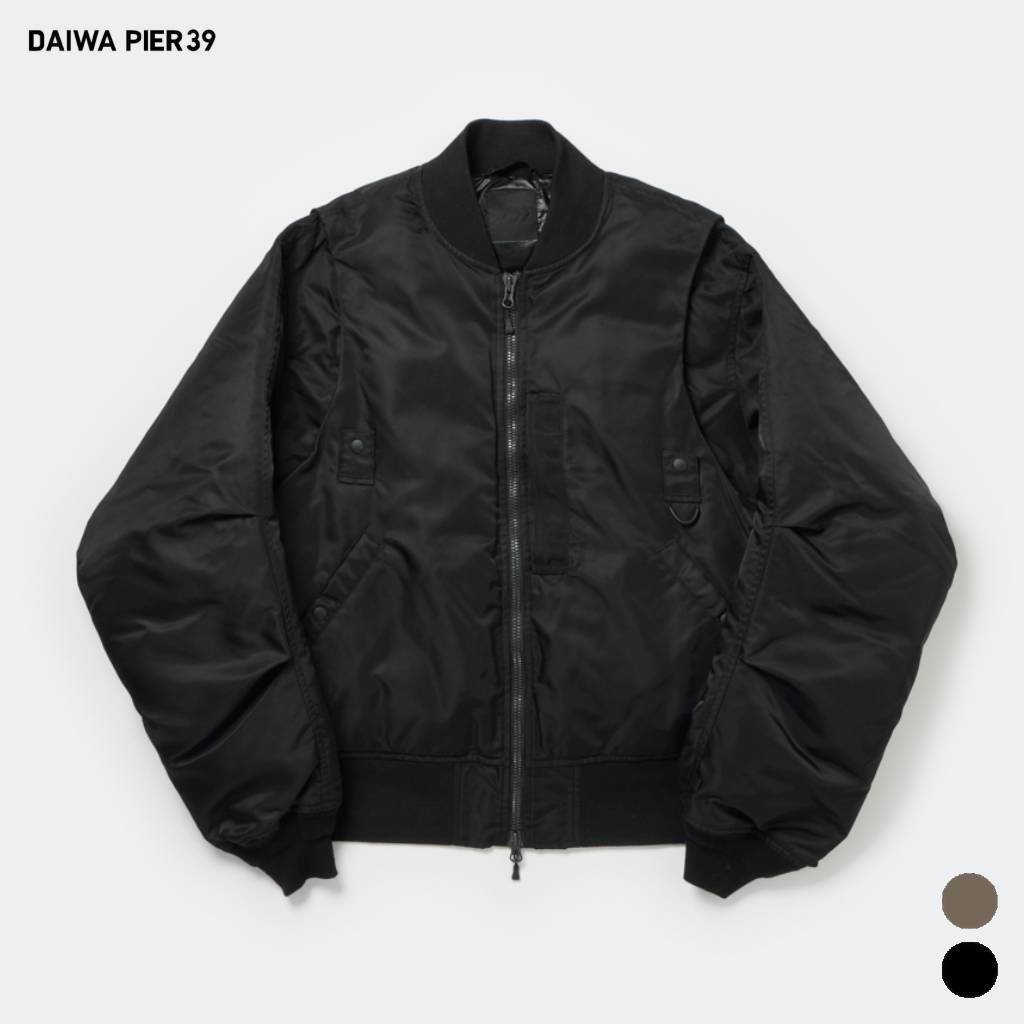 乐天商城 - DAIWA PIER39｜TECH 2WAY MA-1 DOWN JACKET #BLACK [BW-40025W]