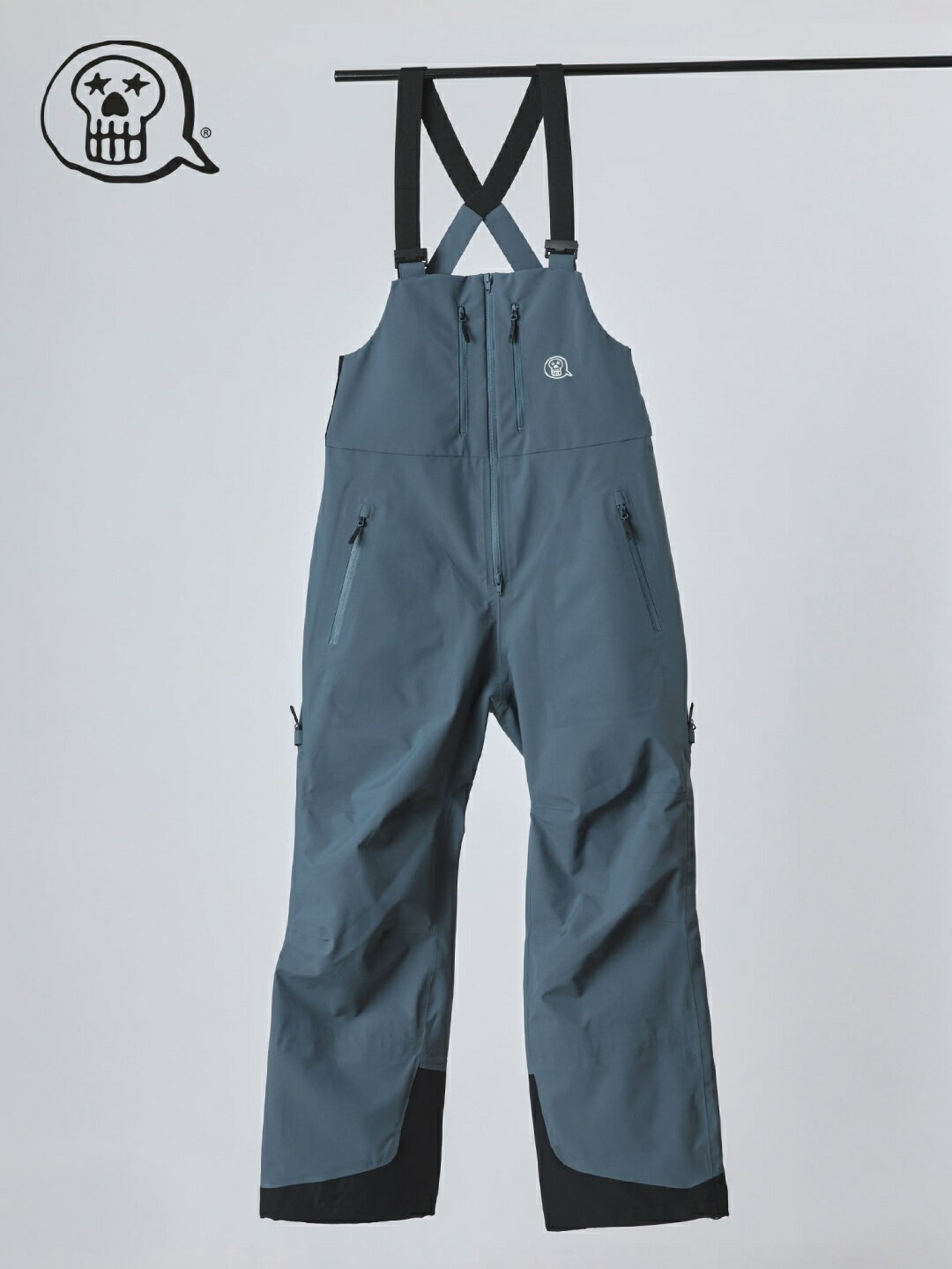unfudge outerwear アンファッジ アウターウエア｜25/26モデル PEEP BIB PANTS STANDARD FIT #BLUEGREY..