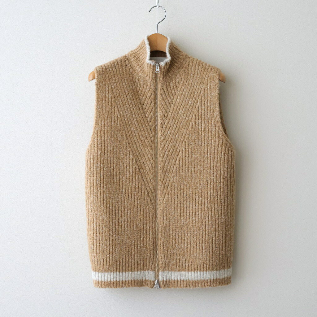 Rakuten - ASEEDONCLOUD｜Blushed knit vest #Beige [252804]