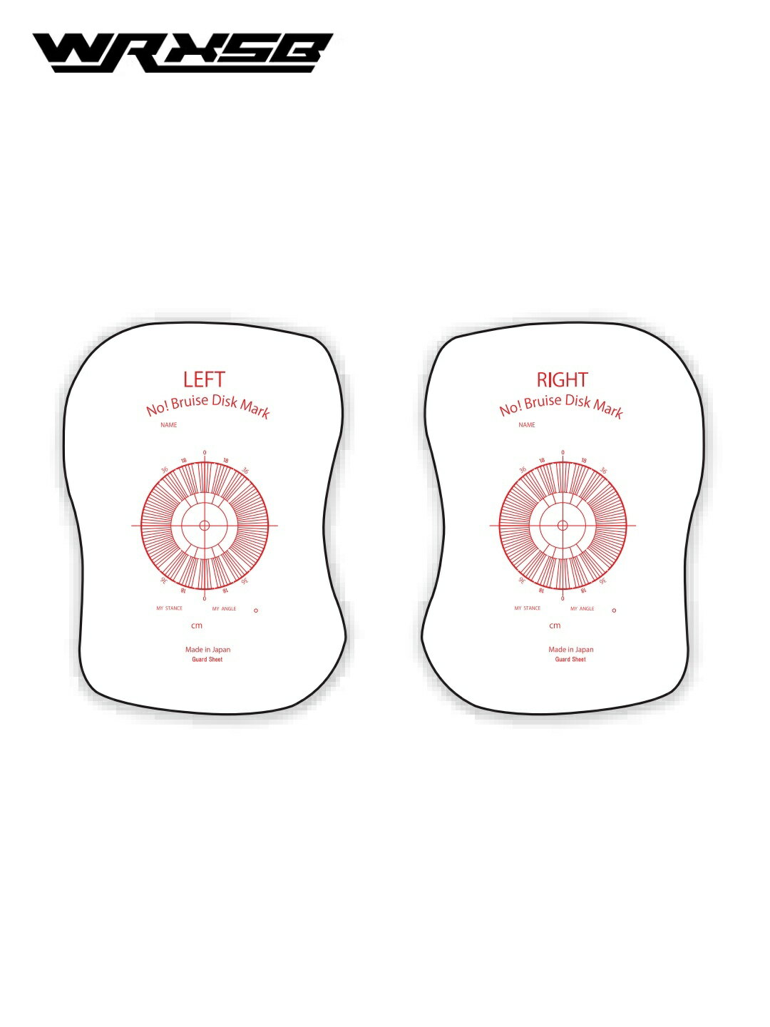 WRXsb ダブルアールエックススノーボード｜No!Bruise Disk Mark Sheet I #MATTE(ツヤ消し) ノーブルー..
