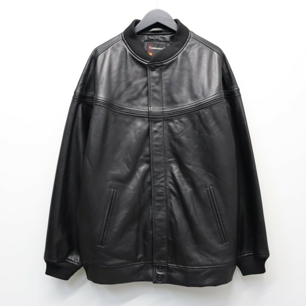 乐天商城 - TOWN CRAFT｜LEATHER DERBY JACKET #BLACK [tc25f001]