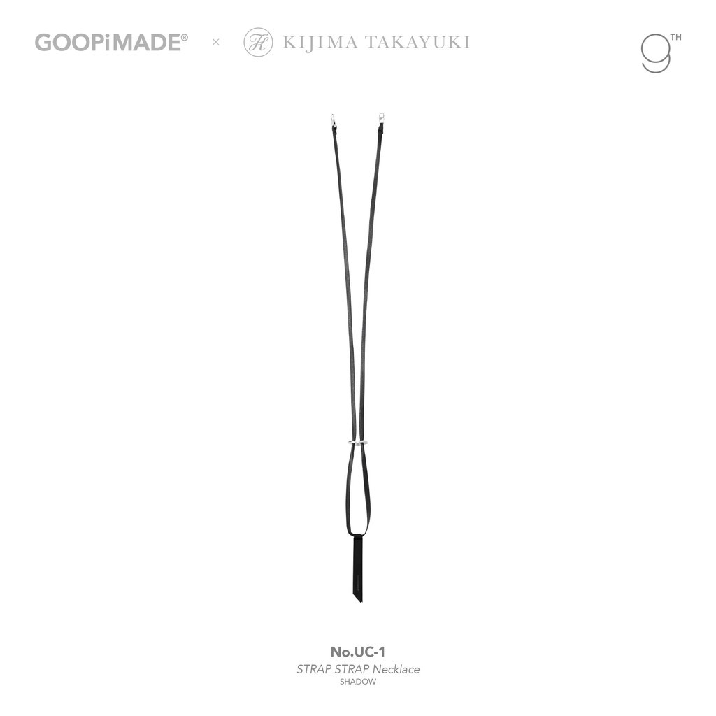 GOOPiMADE｜KIJIMA TAKAYUKI | No.UC-1 STRAP STRAP Necklace #Shadow [GOOPI-25AW-OCT-05]