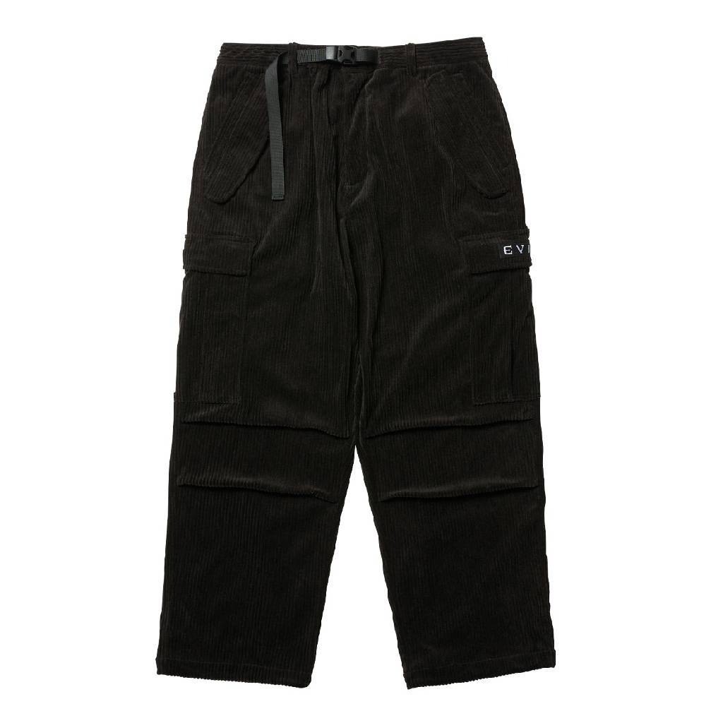 Evisen Skateboards｜EQUALIZER CORD CARGO PANTS #Black [25FW_B03]