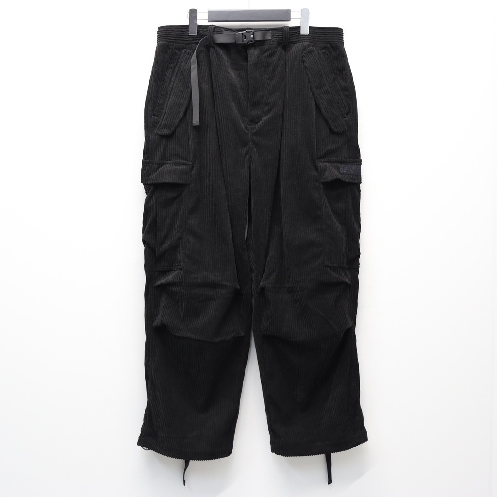 Evisen Skateboards｜EQUALIZER CORD CARGO PANTS #Black [25FW_B03]