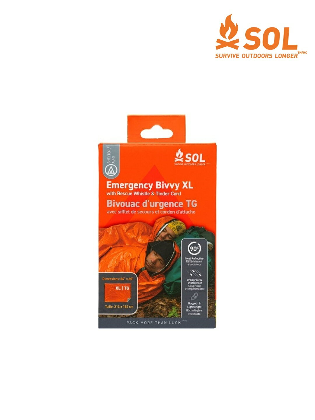 エスオーエル ニューエマージェンシーヴィヴィ XL ■メーカー説明文引用 エマージェンシーヴィヴィの機能はそのままに2人でも使えるようスケールアップしました。 エージェンシー用としてでだけでなく大きめのサイズをいかし山岳用テントのフロア用断...