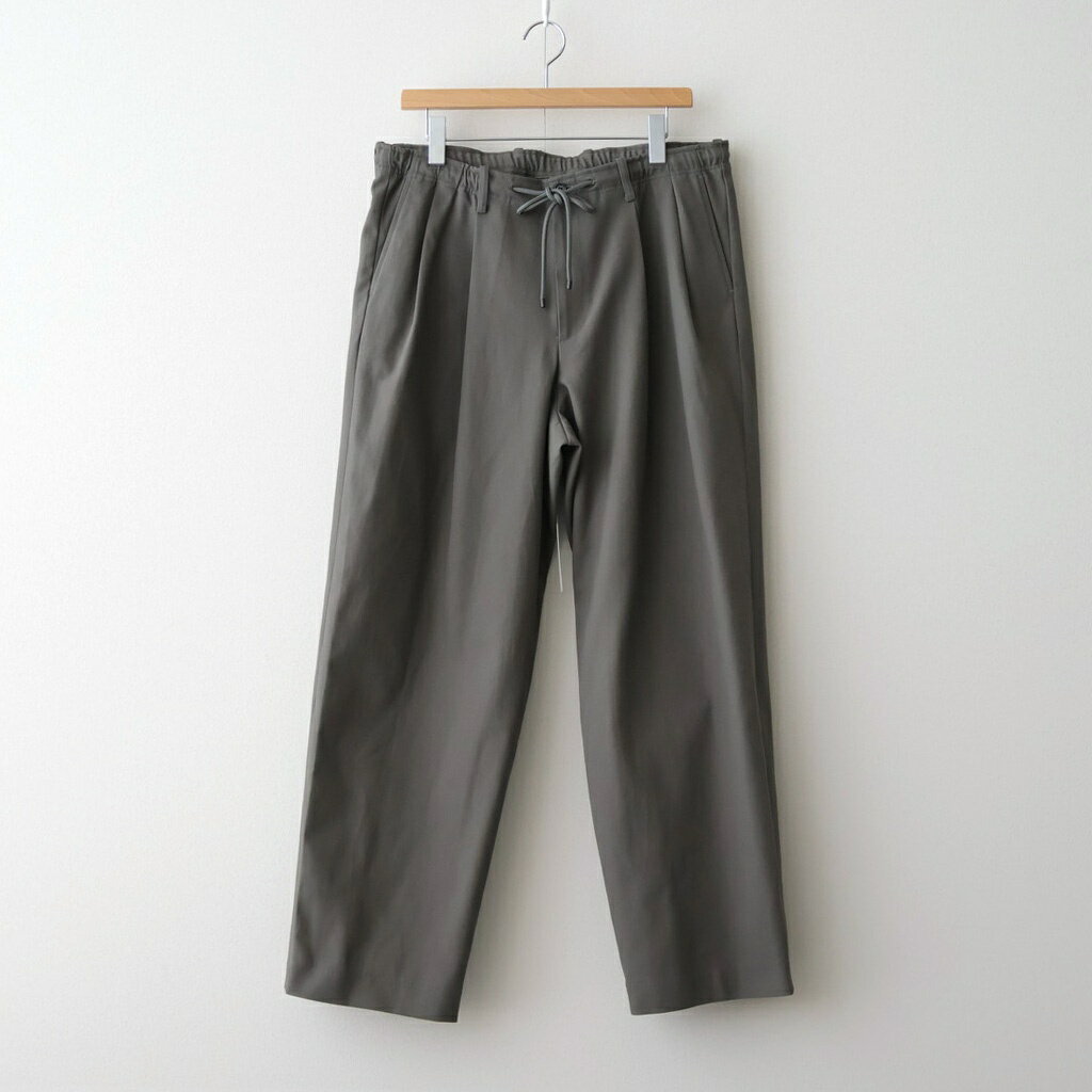 MARKAWARE｜DOUBLE PLEATED EASY TROUSERS #GRAY 