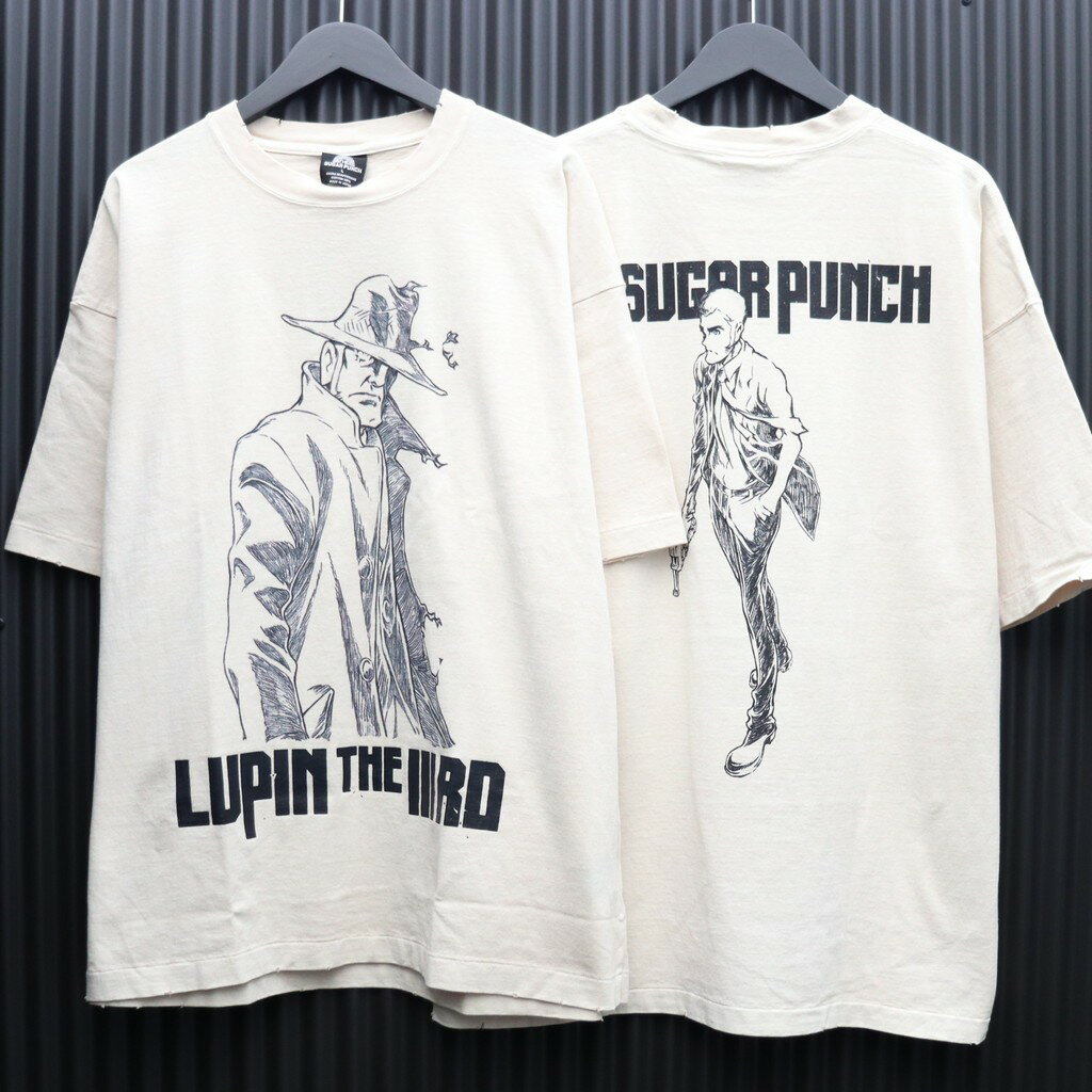 乐天商城 - THE SUGAR PUNCH｜LUPIN THE 3rd | S/S T-Shirt (ZENIGATA / LUPIN) #WHITE [TLPM25AM002]