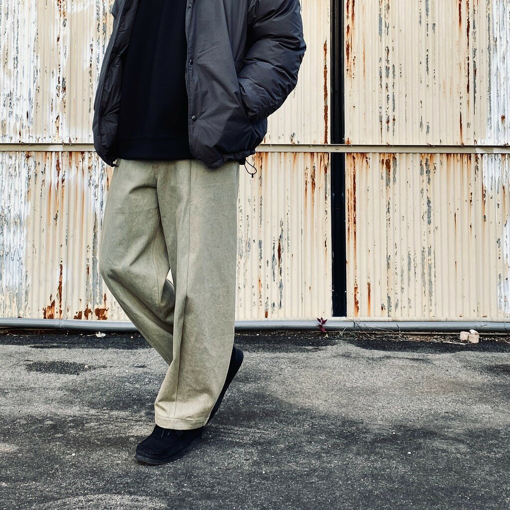 樂天商城 - a-yarn｜OVERDYE CURVE PANTS #L-INDIGO [AY-1019]