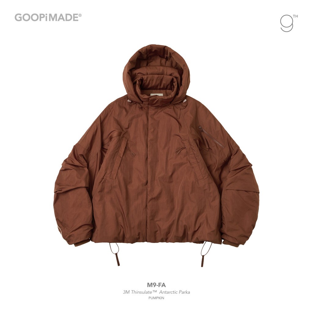 乐天商城 - GOOPiMADE｜M9-FA 3M Thinsulate Antarctic Parka #Pumpkin [GOOPI-25AW-DEC-01]