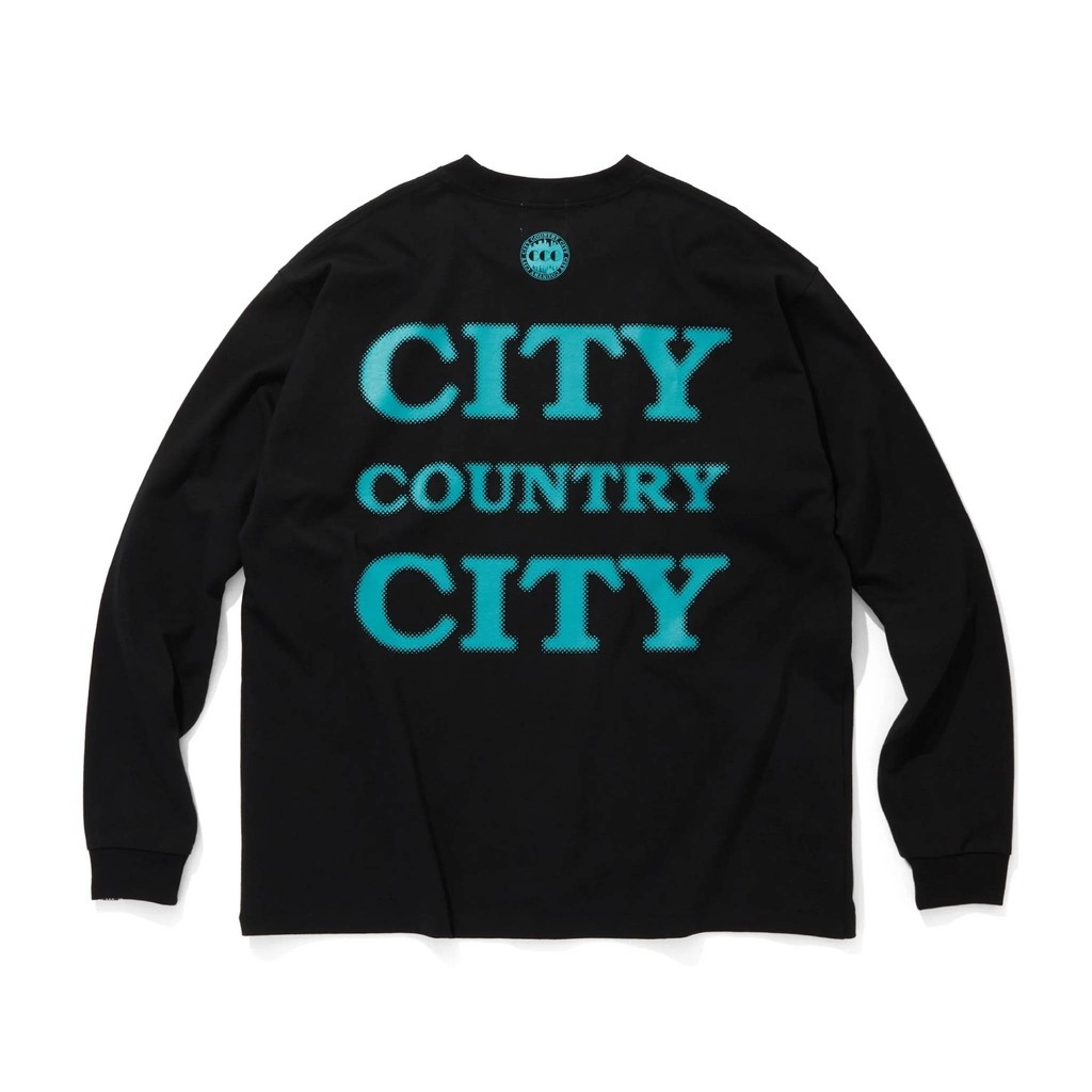 乐天商城 - CITY COUNTRY CITY｜COTTON L/S T-SHIRT_CITY COUNTRY CITY #BLACK [CCC-261T002]