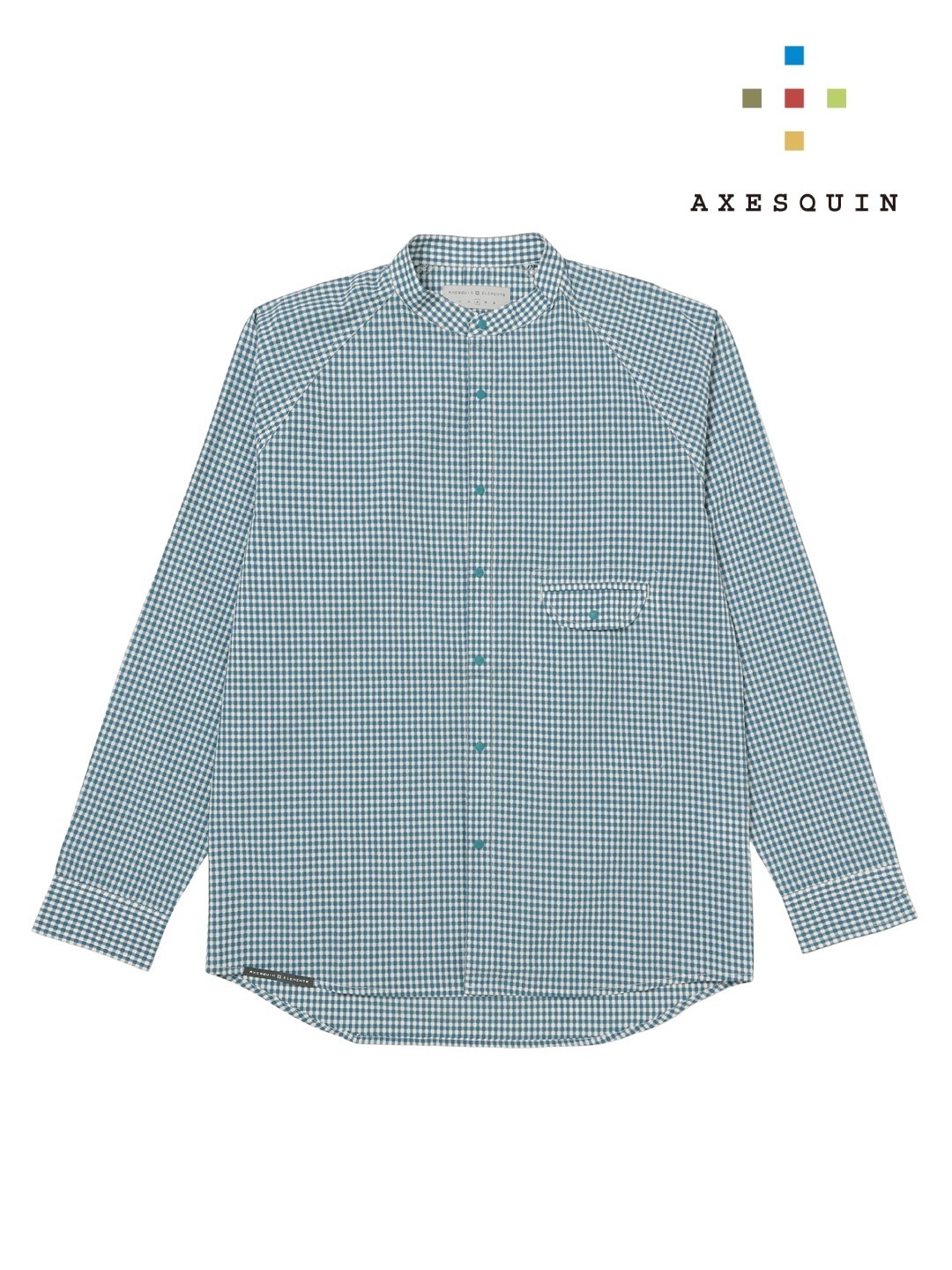AXESQUIN アクシーズクイン｜ギンガムサッカーのバンドカラーシャツ #ロクショウ [...