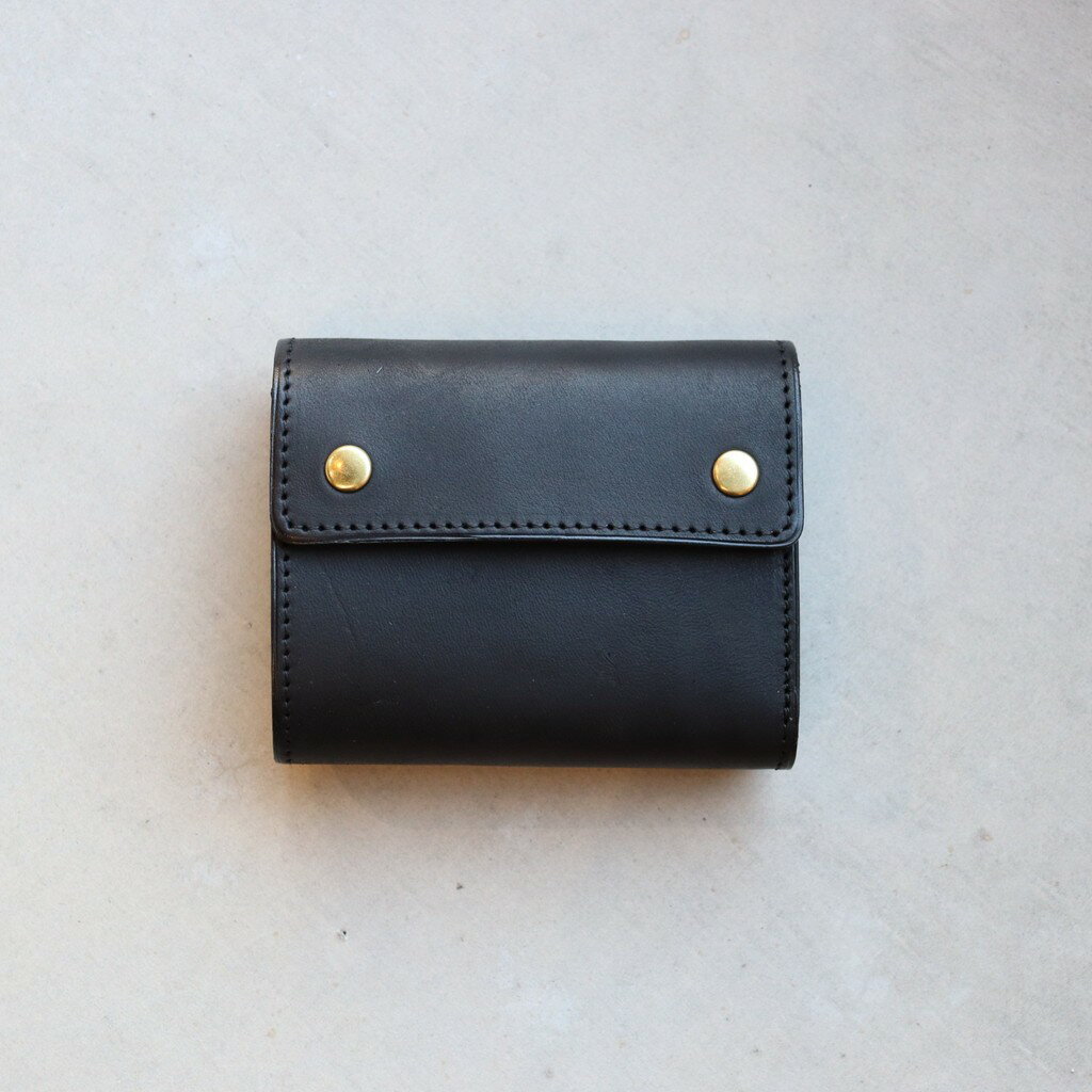 U, 吉 - ITUAIS｜ITUAIS Diferente | CAVALLO Mini Wallet (GUIDI Horse Butt) #Black [26SS-ITU-02]
