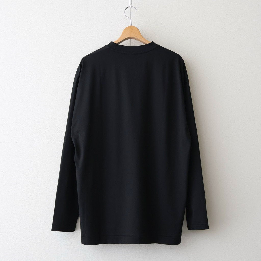 ATON｜SUVIN 60/2 OVERSIZED LONG SLEEVE T-SHIRT #BLACK [KKAGLM0018] moderate-10107416 TAMAYA-GROUP楽天市場店 サンプル画像3