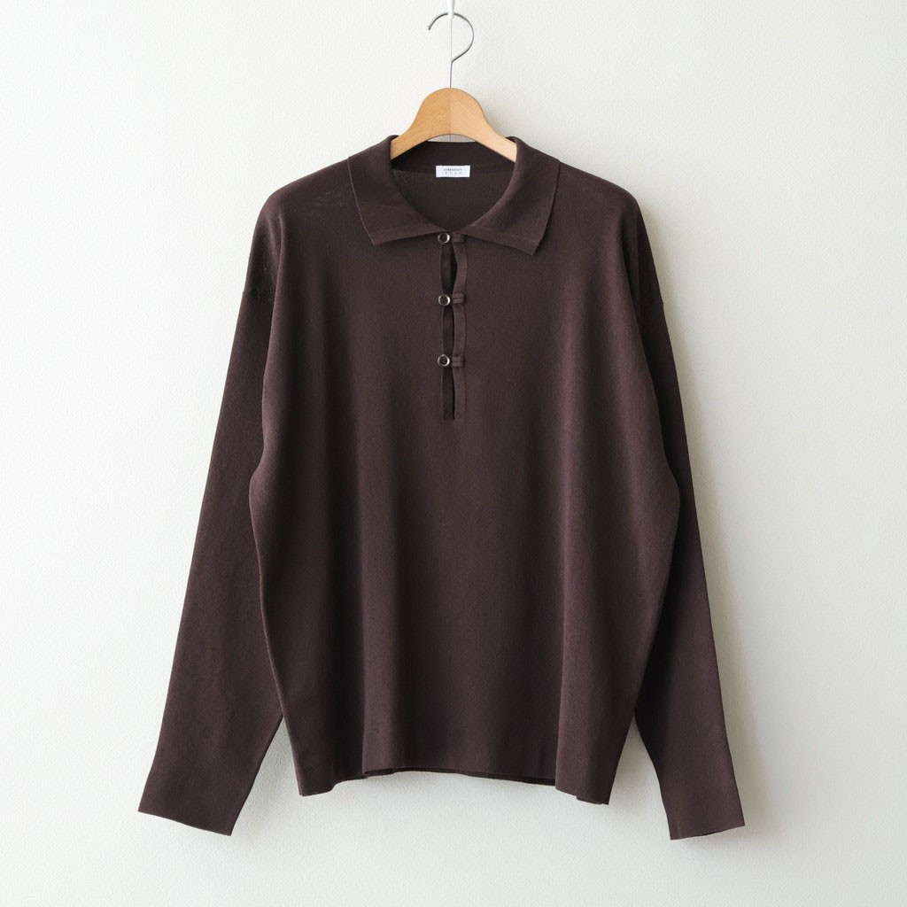 crepuscule｜Washi L/S Skipper #BROWN [2601-015]