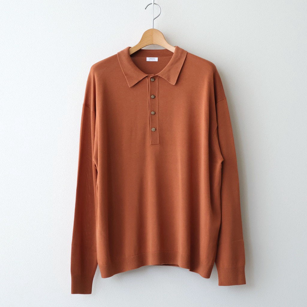 乐天商城 - crepuscule｜L/S Polo #BROWN [2601-013]
