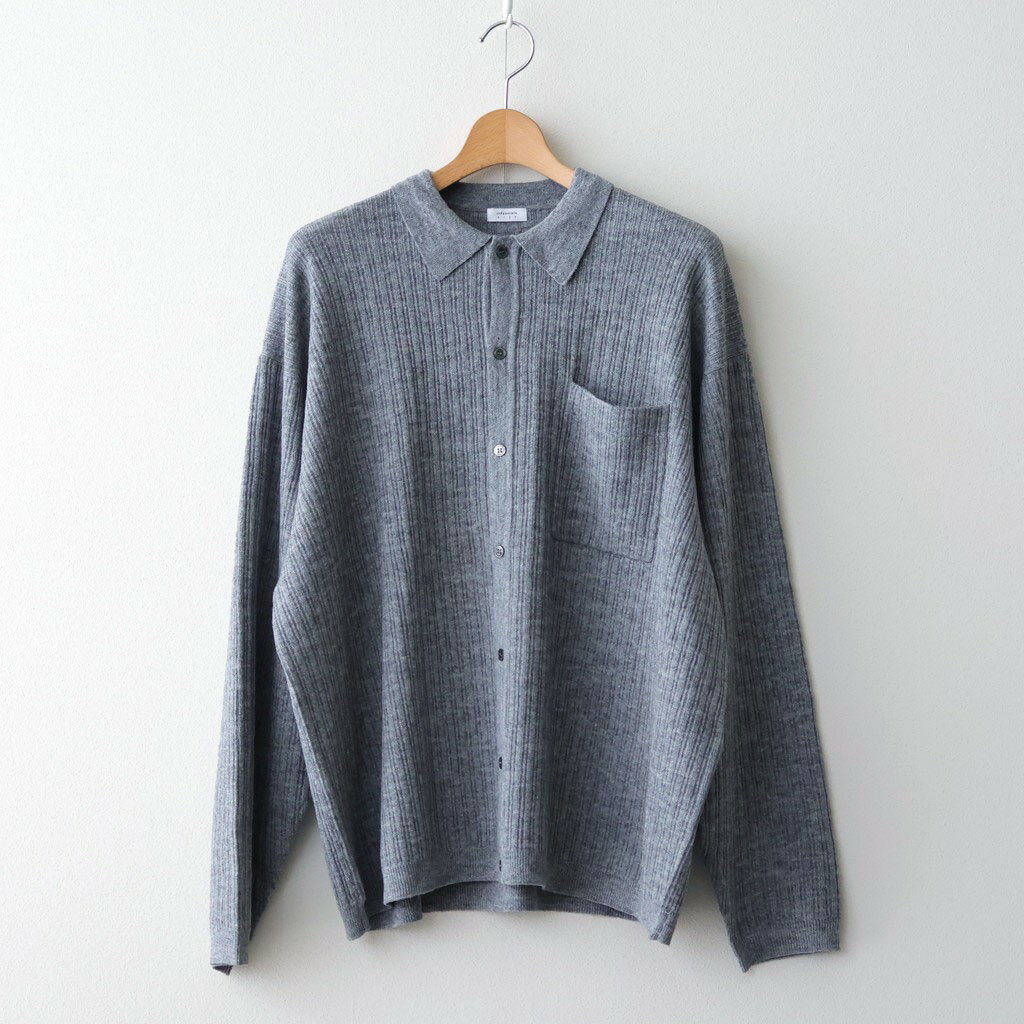 Rakuten - crepuscule｜Crepe Knit Shirt #GRAY [2601-006]