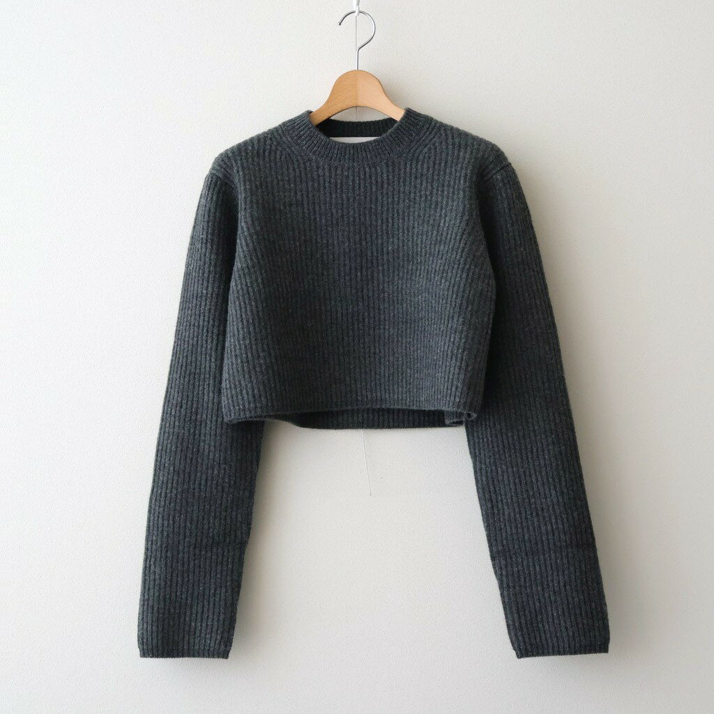 Rakuten - INSCRIRE｜Rib Short Length P/O #CHARCOAL [I25AW-K1]