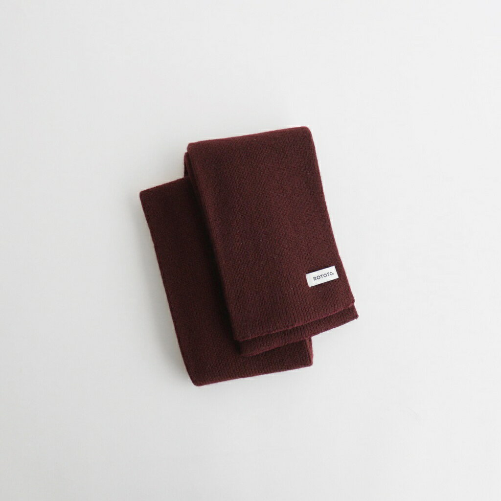 樂天商城 - ROTOTO｜MERINO LAMBS WOOL SOCKSTOLE #D.BORDEAUX [R5128-AW25]