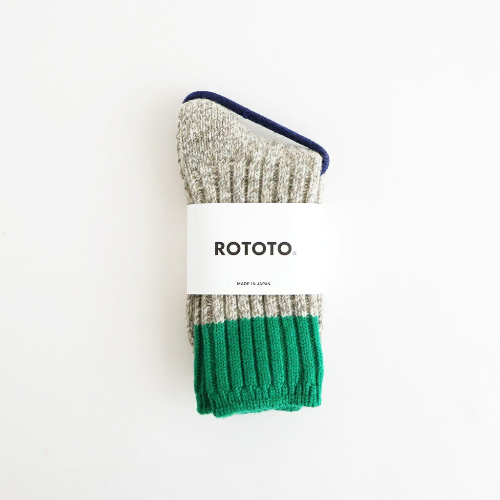 Rakuten - ROTOTO｜MERINO WOOL RAGG SOCKS #GREEN [R1536-AW25]
